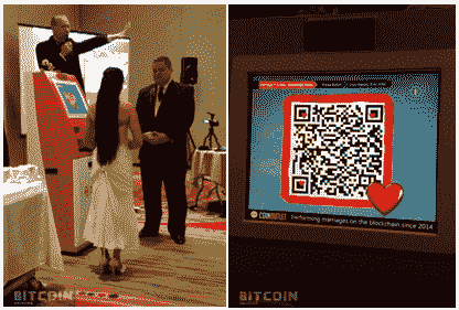 World’s first Bitcoin wedding, David Mondrus and Joyce Bayo, Disneyworld, Florida, October 5, 2014 (image credit: Bitcoin Magazine, RubenAlexander)