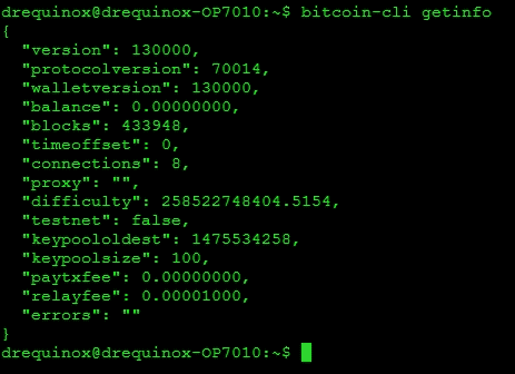 Experimenting with bitcoin-cli