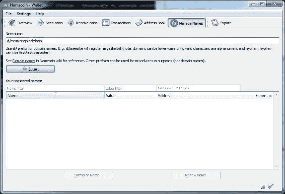 Generating Namecoin records